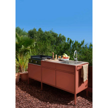 Cuisine la Gourmande Goosto Ocre Rouge Fermob