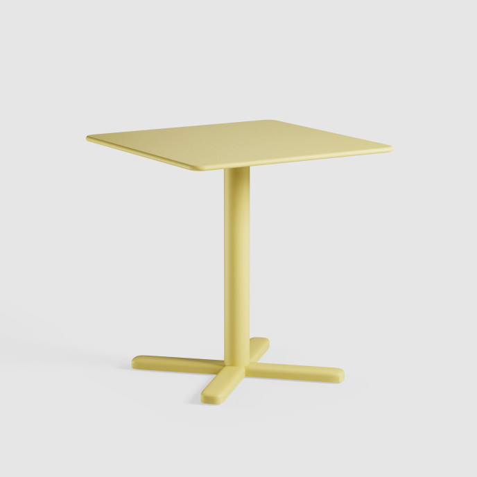 Table carrée Darwin - Jaune Vanille Emu