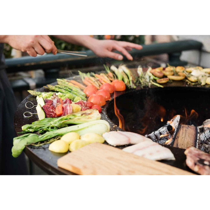 Brasero Classic+ Storage 100 corten Ofyr