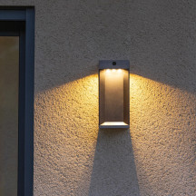 Applique solaire noir durateck - Les Jardins