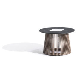 Table basse solaire Ø 50 cm Tecka 500 lumens - Les Jardins