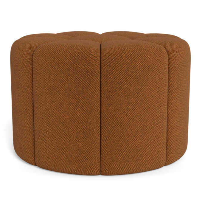 Pouf Zone Ø60 cm Denno Orange rouille Flexlux