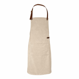 Tablier en toile avec poche Beige Doxx