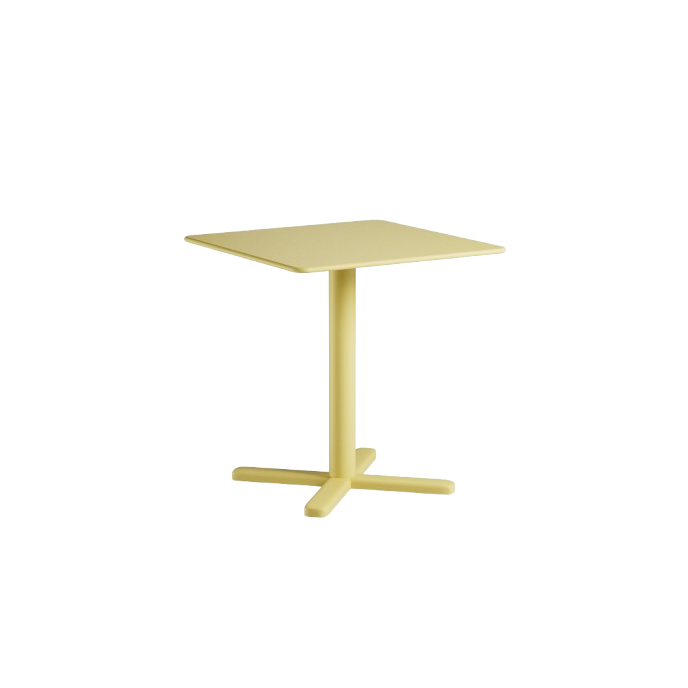 Table carrée Darwin - Jaune Vanille Emu