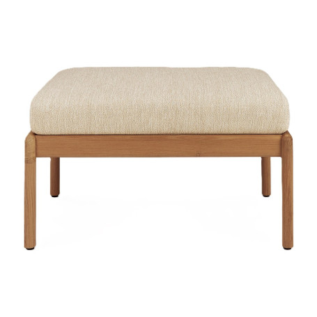 Repose-pieds en teck & tissu - couleur sable Ethnicraft
