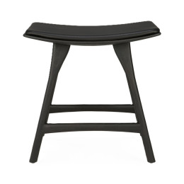 Tabouret Osso en chêne brun - cuir marron Ethnicraft
