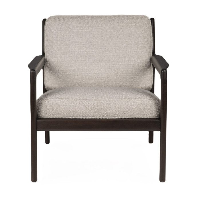 Fauteuil Jack coussin tissu Ivoire Ethnicraft