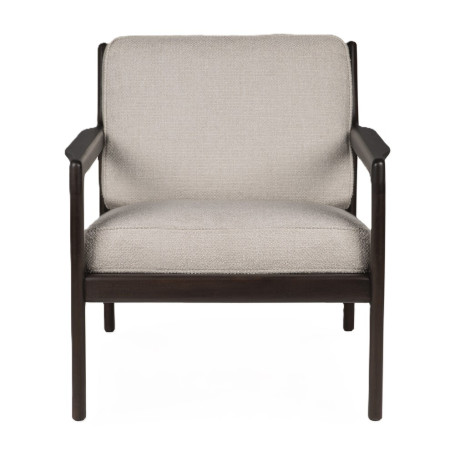 Fauteuil Jack coussin tissu Ivoire Ethnicraft