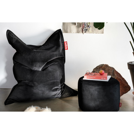 Pouf en velours Original Slim Velvet - Black Fatboy®