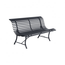 Banc Metal Louisiane 150 Fermob Carbone