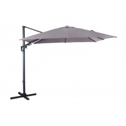 Parasol déporté NH 3 x 3 m orientable Taupe Proloisirs