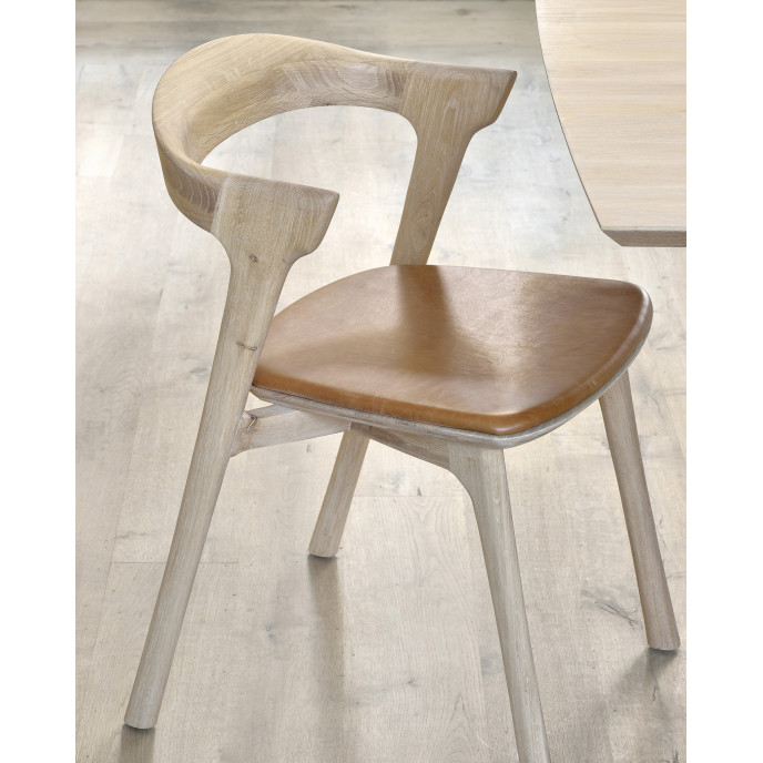Chaise Bok en chêne - cuir cognac Ethnicraft