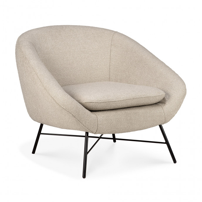 Fauteuil Barrow - blanc cassé Ethnicraft Fauteuil Barrow - blanc cassé Ethnicraft