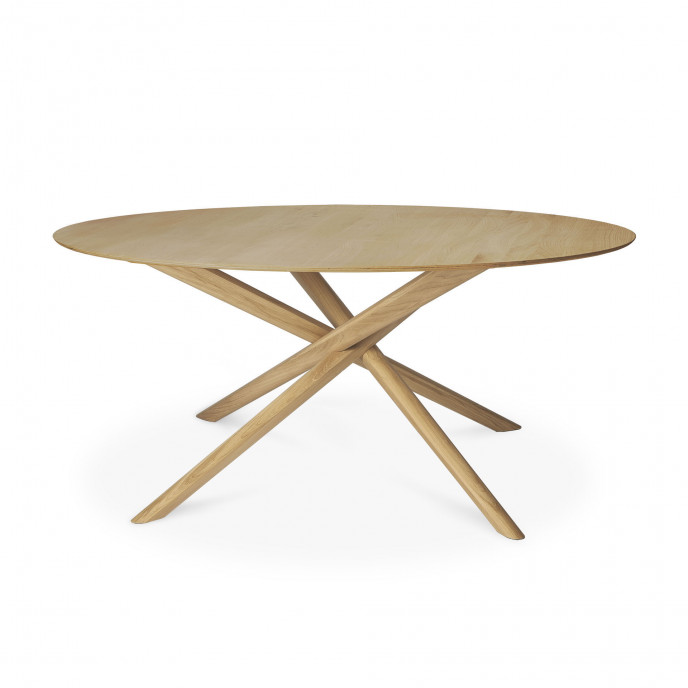 Table Mikado en chêne - ronde Ø 150 Ethnicraft