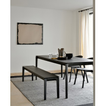 Table Bok en chêne - noir - vernis 200 x 95 Ethnicraft