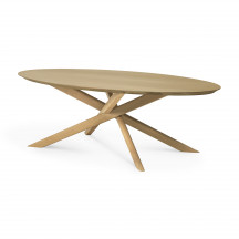 Table basse Mikado ovale en chêne Ethnicraft