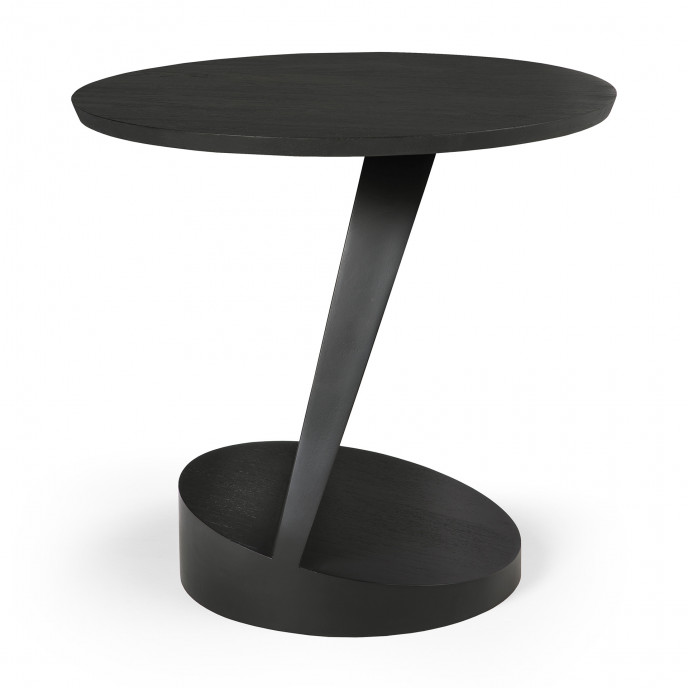 Table d'appoint Oblic en teck noir Ethnicraft