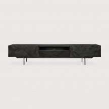 Meuble TV Graphic en teck L 240 cm