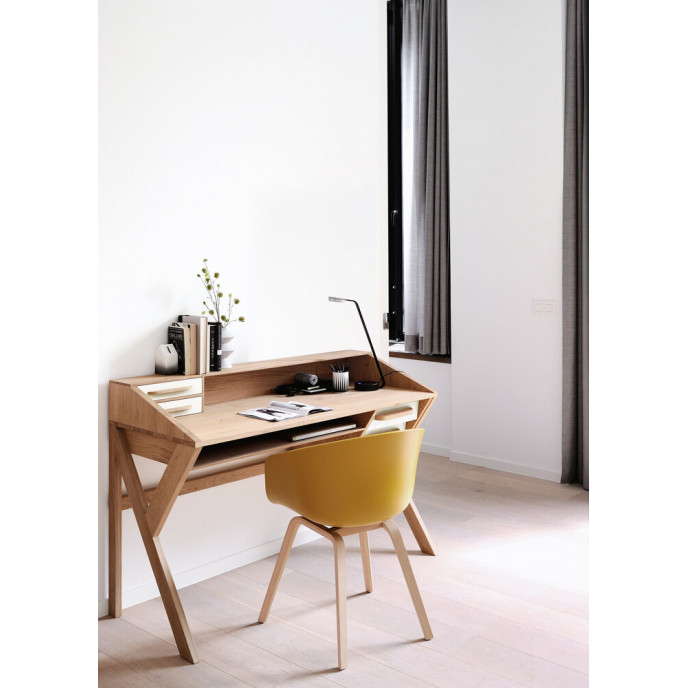 Bureau Origami en chêne - crème Ethnicraft