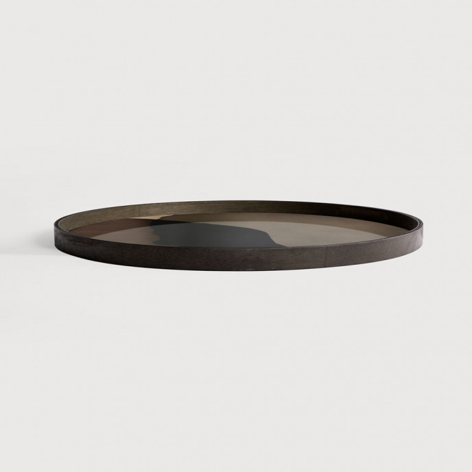 Plateau en verre Graphite Combined Dots Ethnicraft