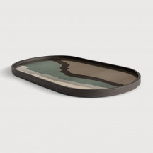 Plateau en verre Wabi Sabi graphite Ethnicraft