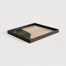 Plateau en verre Wabi Sabi crème Ethnicraft