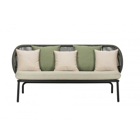 Canapé droit Kodo anthracite avec coussin L165 cm Vincent Sheppard