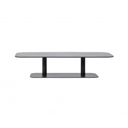 Table basse Kodo aluminium antracite / plateau céramique L129 x H45 cm Vincent Sheppard