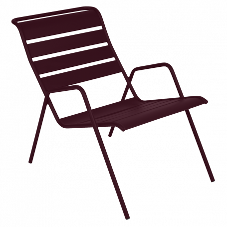 Fauteuil Bas Monceau Cerise Noire Fermob