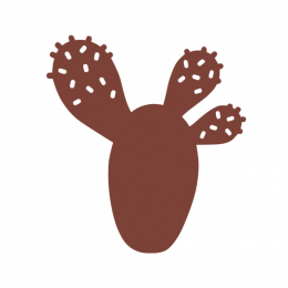 Dessous De Plat Bouquet Sauvage Cactus Ocre Rouge Fermob