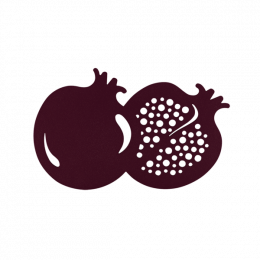 Dessous De Plat Grenade Cerise Noire Fermob