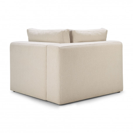 Canapé Mellow blanc cassé  - module angle + coussin Ethnicraft