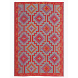 Tapis Lhasa - Orange et Violet (240 cm x 300 cm) Fab Hab