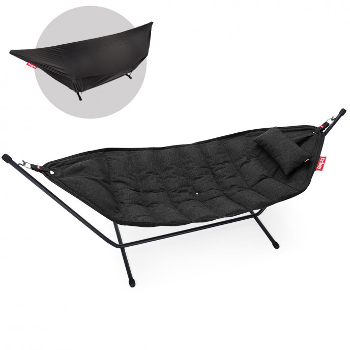 Hamac Headdemock Superb avec base noire - Thunder grey Fatboy®