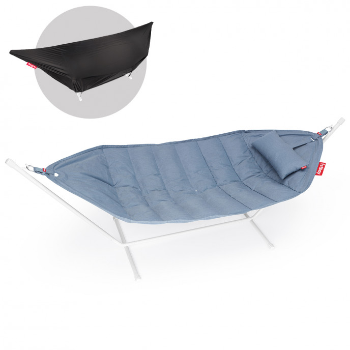 Hamac Headdemock Superb avec base grise - Storm blue Fatboy®